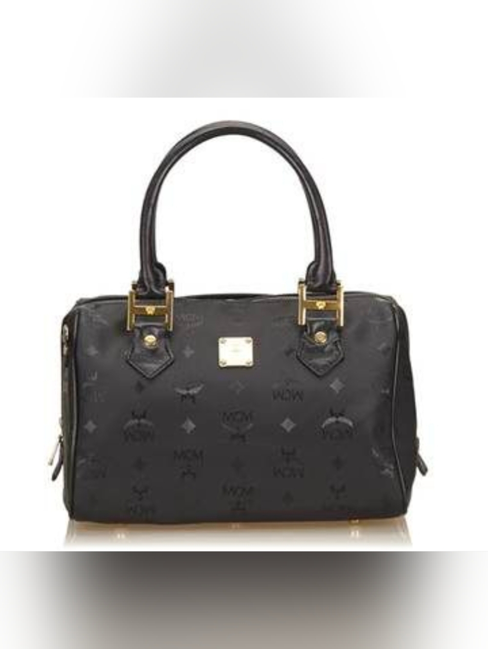 MCM Monogram Boston Bag